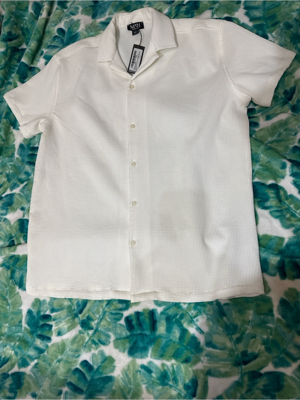 boohoo man Button Up Shirt,S,NWT